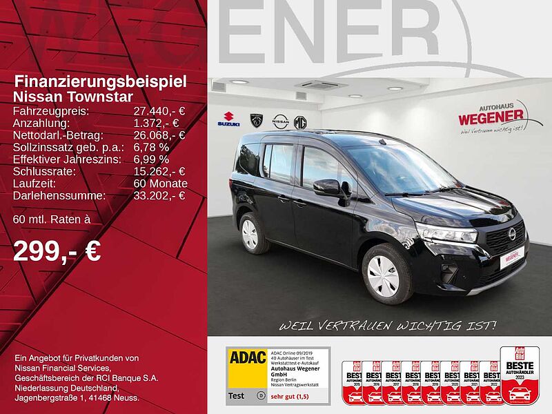 Nissan Townstar KOMBI  L1 DIG-T 130 6MT N-CONNECTA  Navi  Rückfajrkamera USB-Anschluss-1.+2. Rei