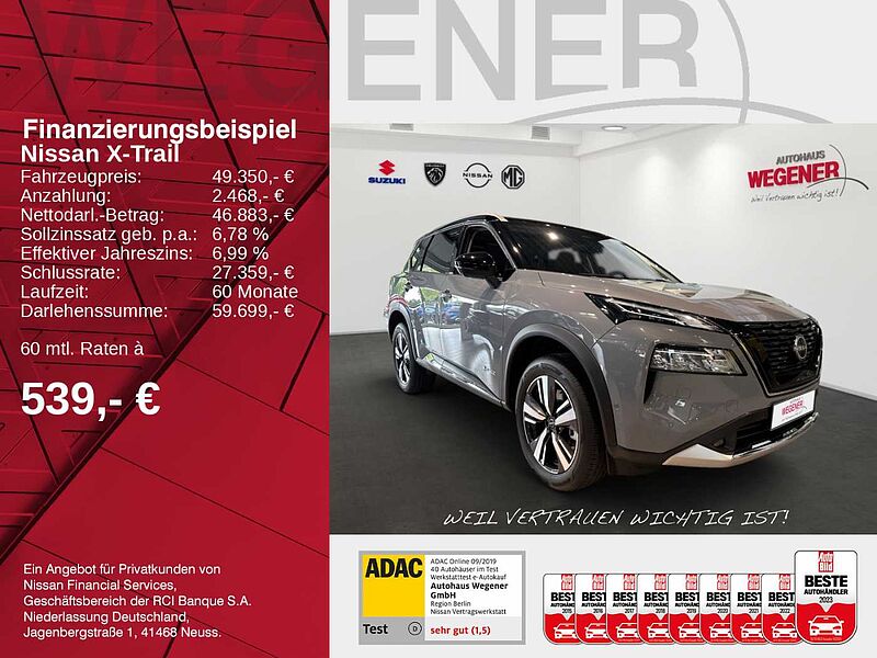 Nissan X-Trail 1.5 VC-T e-4ORCE 213PS 4x4 TEKNA Navi 360°Rundumsicht CarPlay Dachreling