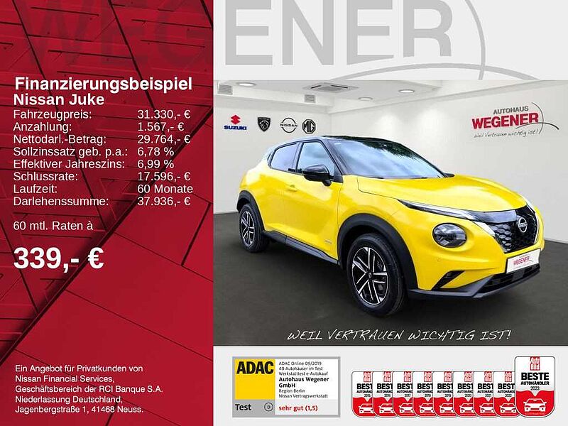 Nissan Juke 1.6 HYBRID 143 PS 4AMT