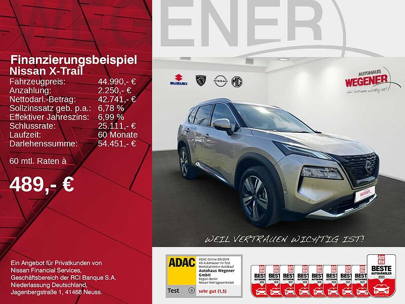 Nissan X-Trail 1.5 VC-T e-POWER 204 PS TEKNA Navi CarPlay CarWifi Head-up-Display LED Kunstlede