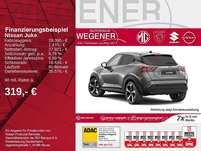 Nissan JUKE 1.6 HYBRID 143 PS 4AMT N-CONNECTA Winter II BFS N-CONNECTA