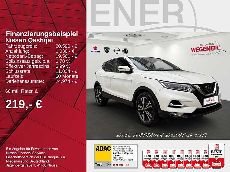 Nissan Qashqai N-CONNECTA KAMERA NAVI LED