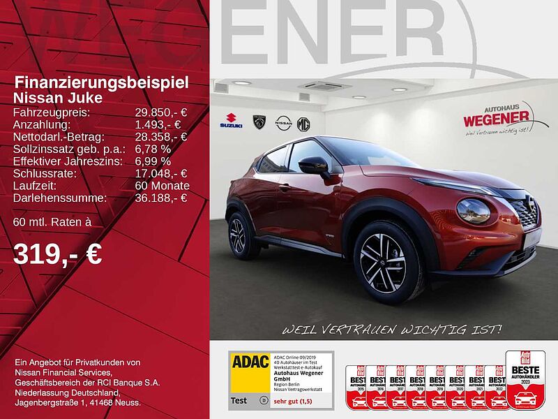 Nissan JUKE 1.6 HYBRID 143 PS 4AMT N-CONNECTA Winter II N-CONNECTA