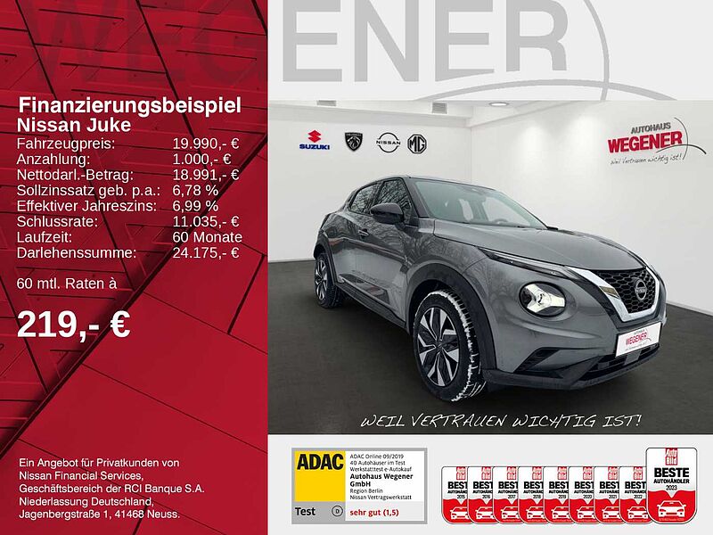 Nissan JUKE N-CONNECTA AUTOMATIK LED CARPLAY SHZ KAMERA