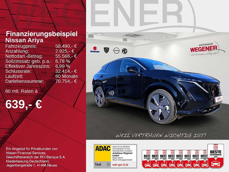 Nissan ARIYA 87 kWh Evolve Pack 20'