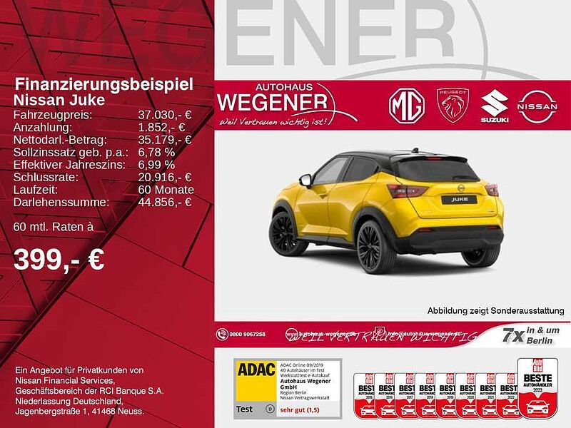 Nissan JUKE 1.6 HYBRID 143 PS 4AMT N-Sport Tech ProPILOT Bose BFS Sport