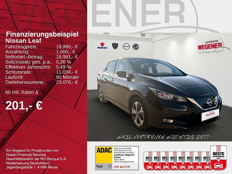 Nissan LEAF TEKNA ProPILOT-P 3xSitzh LED 360° AVM LEDER