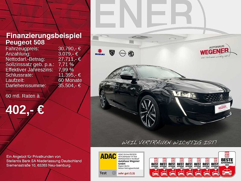 Peugeot 508 GT HYBRID 225 e-EAT8 360° NAVI | SHZ | LED